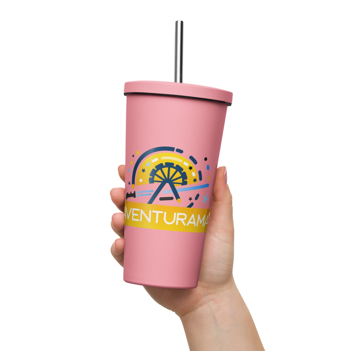 Vaso térmico con popote