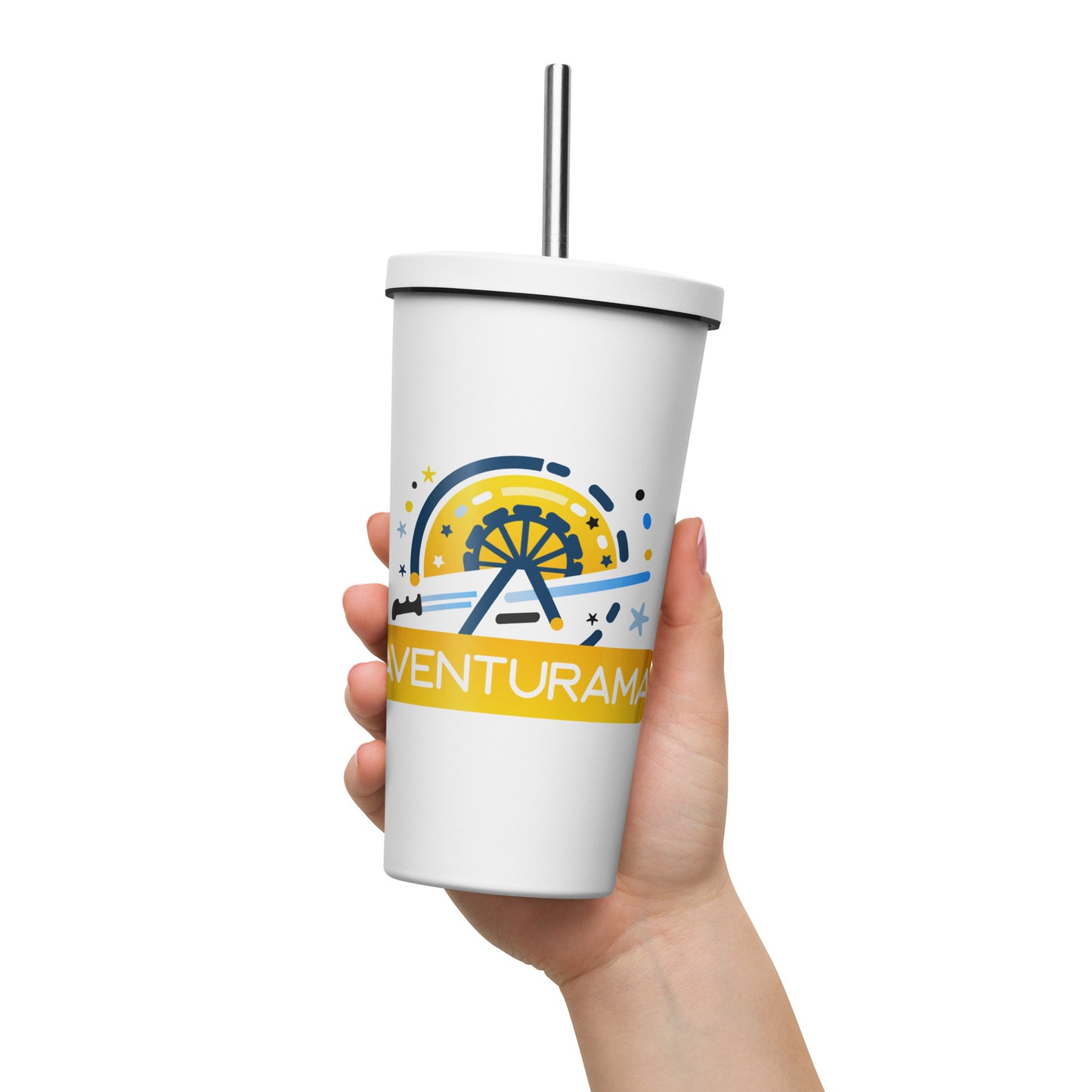 Vaso térmico con popote